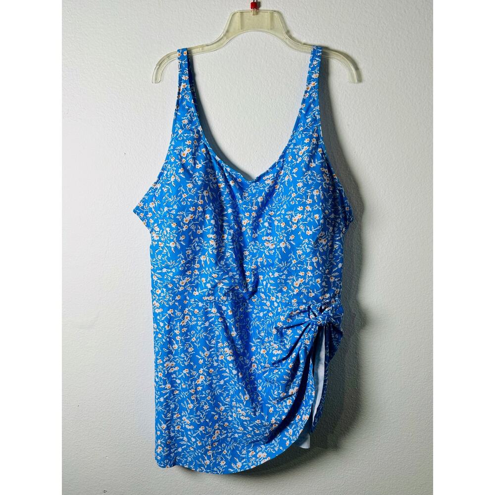 Beautiful  Blue Swimsuit Dress/ 4 XL